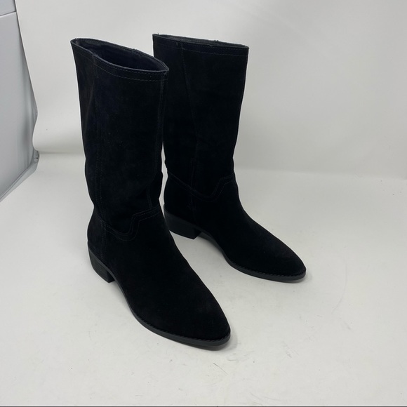 Lucky Brand Shoes - LUCKY BRAND Lefara Black Suede Western Boots